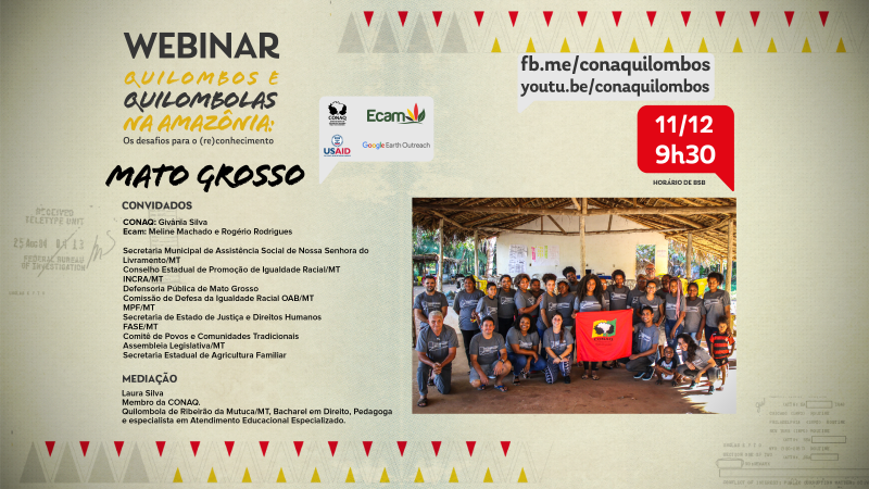 Quilombos do Mato Grosso realizam mais uma etapa do programa Compartilhando Mundos