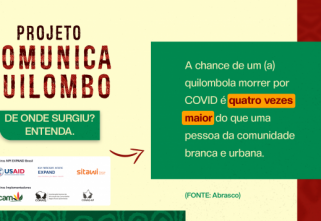 Quilombolas produzem campanha publicitária para alertar sobre os riscos da COVID19 nos territórios